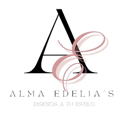 A E ALMA EDELIA'S, DISEÑOS A TU ESTILO logo