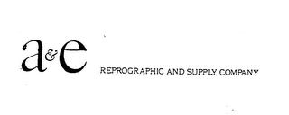 A & E REPROGRAPHIC AND SUPPLY COMPANY logo
