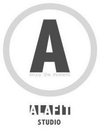 A ENJOY THE MOMENT ALAFIT STUDIO logo