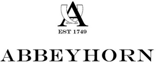 A EST 1749 ABBEYHORN logo
