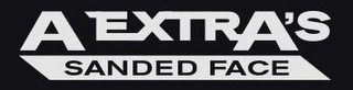 A EXTRA'S SANDED FACE logo