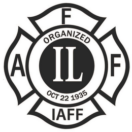 A F F  IAFF IL ORGANIZED OCT 22 1935 logo