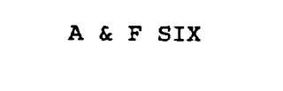 A & F SIX logo
