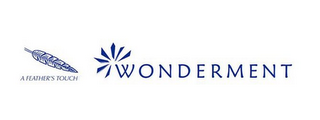 A FEATHER'S TOUCH WONDERMENT logo