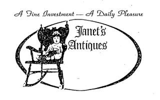 A FINE INVESTMENT - A DAILY PLEASURE JANET'S ANTIQUES logo