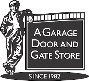 A GARAGE DOOR AND GATE STORE SINCE 1982 logo