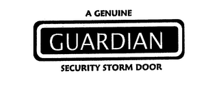 A GENUINE GUARDIAN SECURITY STORM DOOR logo