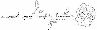 A GIRL YOU MIGHT KNOW FOUNDATION logo