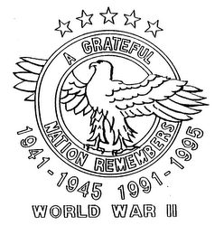 A GRATEFUL NATION REMEMBERS 1941-1945-1991-1995 WORLD WAR II logo