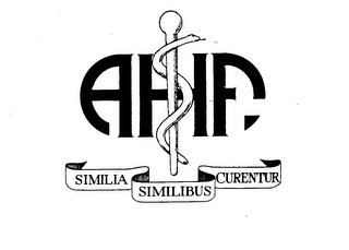 A H F  SIMILIA SIMILIBUS CURENTUR logo