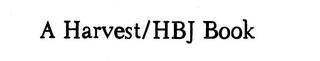 A HARVEST/HBJ BOOK logo