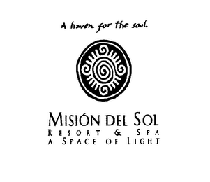 A HAVEN FOR THE SOUL MISION DEL SOL RESORT & SPA A SPACE OF LIGHT logo