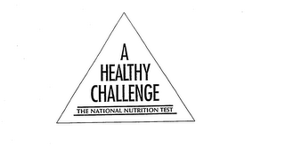 A HEALTHY CHALLENGE THE NATIONAL NUTRITION TEST logo