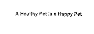 A HEALTHY PET IS A HAPPY PET logo