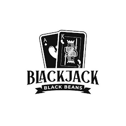 A K BLACKJACK BLACK BEANS logo