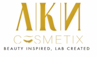 A K N COSMETIX BEAUTY INSPIRED, LAB CREATED logo