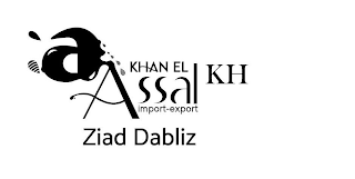 A KHAN EL ASSAL KH IMPORT-EXPORT ZIAD DABLIZ logo