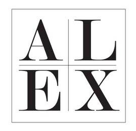 A L E X logo