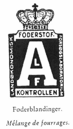 A L F FODERSTOF KONTROLLEN logo
