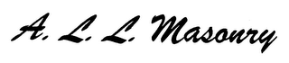 A. L. L. MASONRY logo