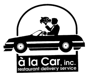 A LA CAR, INC. RESTAURANT DELIVERY SERVICE logo