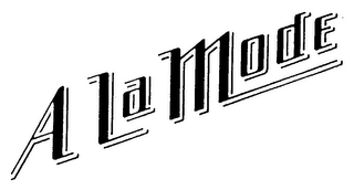 A LA MODE HOT CHOCOLATE FLAVORED DRINK BASE logo
