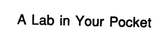 A LAB IN YOUR POCKET logo