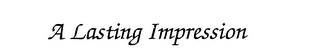 A LASTING IMPRESSION logo