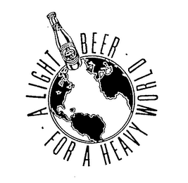 A LIGHT BEER FOR A HEAVY WORLD logo