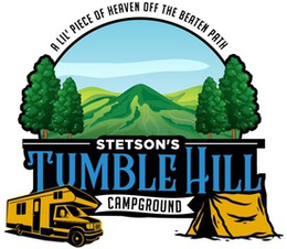 A LIL' PIECE OF HEAVEN OFF THE BEATEN PATH  STETSON'S TUMBLE HILL CAMPGROUND logo