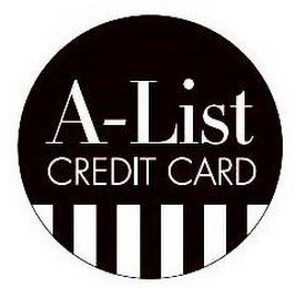 A-LIST CREDIT CARD logo