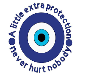 A LITTLE EXTRA PROTECTION NEVER HURT NOBODY logo