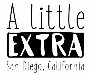 A LITTLE EXTRA SAN DIEGO, CALIFORNIA logo