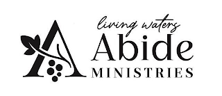 A LIVING WATERS ABIDE MINISTRIES logo