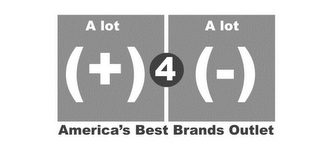 A LOT A LOT AMERICA'S BEST BRANDS OUTLET 4 logo