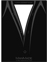 A LUXURY UNDERSHIRT FOR MEN MANMADE IT'S WHAT'S UNDERNEATH THAT COUNTS logo