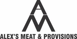 A M ALEX'S MEAT & PROVISIONS logo