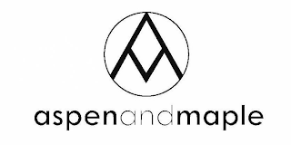 A M ASPEN AND MAPLE logo