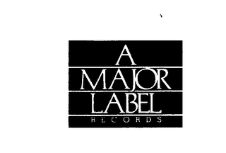 A MAJOR LABEL RECORDS logo