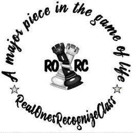 A MAJOR PIECE IN THE GAME OF LIFE RORC REALONESRECOGNIZECLASS logo