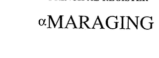 A MARAGING logo