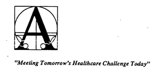 A "MEETING TOMORROW'S HEALTHCARE CHALLENGE TODAY" logo