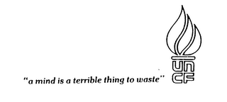 "A MIND IS A TERRIBLE THING TO WASTE" UNCF logo