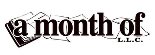 A MONTH OF L.L.C. logo