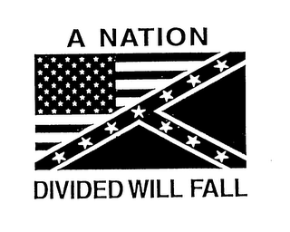 A NATION DIVIDED WILL FALL logo