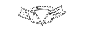 A-NATION-WITHIN WE TITHE COMMUNITY PRIDE logo