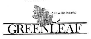 A NEW BEGINNING GREENLEAF logo