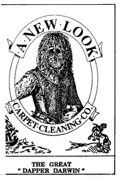 A NEW LOOK CARPET CLEANING CO. THE GREAT "DAPPER DARWIN" logo