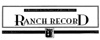 A NEWSLETTER FOR TH FAMILIES OF STEINER RANCH RANCH RECORD logo