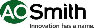 A O SMITH INNOVATION HAS A NAME. logo